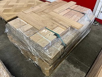 Multiplank visgraat eiken rustiek a/b parketvloer (10,95 m2) - afbeelding 2 van  2