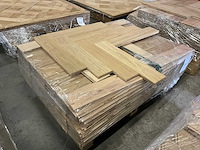 Multiplank visgraat eiken select parketvloer (7,37 m2) - afbeelding 2 van  2