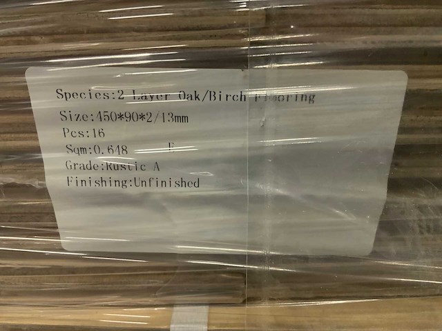 Multiplank visgraat eiken select + rustiek a parketvloer (34,18 m2) - afbeelding 3 van  3