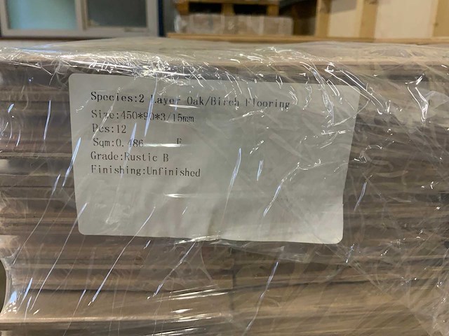 Multiplank visgraat eiken select + rustiek a/b parketvloer (52 m2) - afbeelding 3 van  3