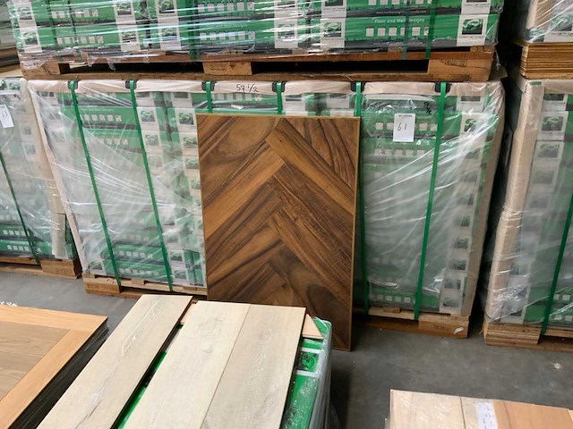 Multiplank visgraat slatewood parket (dawn)(103,68 m2) - afbeelding 2 van  2
