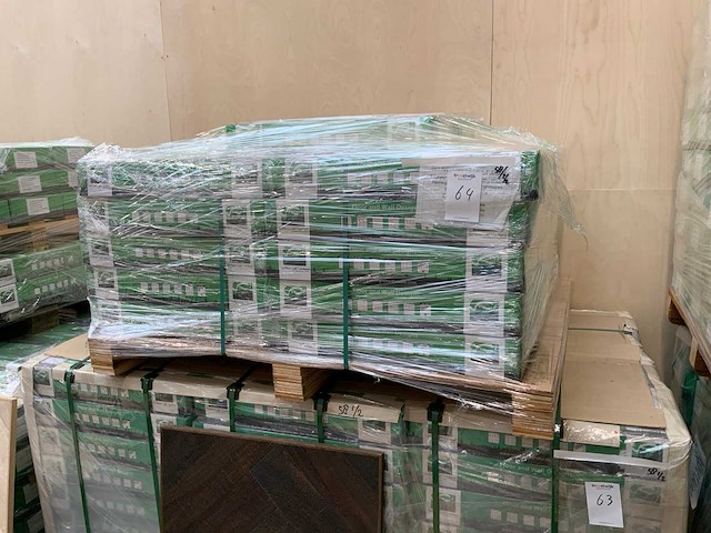 Multiplank visgraat slatewood parket (midnight)(35,85 m2) - afbeelding 2 van  2