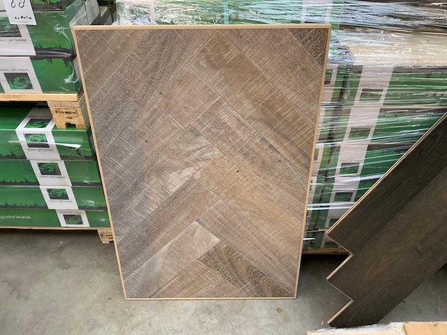 Multiplank visgraat slatewood parket (misty)(8,78 m2) - afbeelding 1 van  2