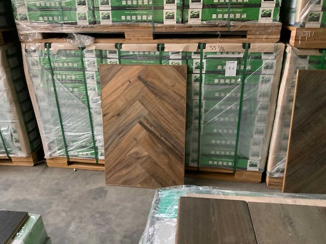 Multiplank visgraat slatewood parket (morning dew)(103,68 m2) - afbeelding 2 van  2