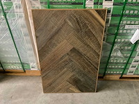 Multiplank visgraat slatewood parket (twillight)(103,68 m2) - afbeelding 1 van  2