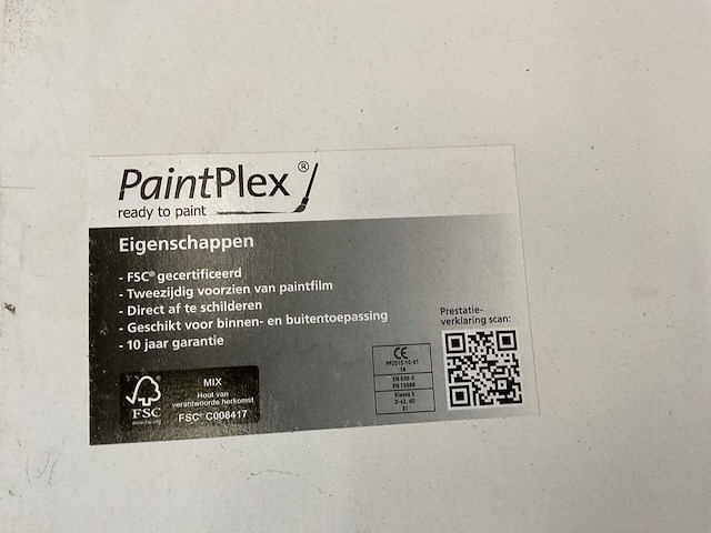 Multiplex - okoume paintplex - fsc 18x1220x2440 mm (23x) - afbeelding 3 van  4