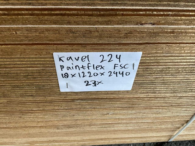 Multiplex - okoume paintplex - fsc 18x1220x2440 mm (23x) - afbeelding 4 van  4