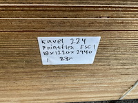 Multiplex - okoume paintplex - fsc 18x1220x2440 mm (23x) - afbeelding 4 van  4