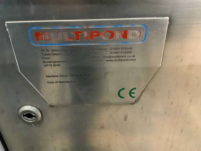 Multipond buckinghamshire hp10 8hw rvs vulmachine tussenstation - afbeelding 4 van  4
