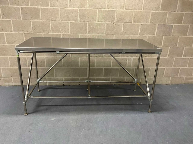 Multitube - modulaire rvs werktafel 175x70x94 cm - afbeelding 1 van  4
