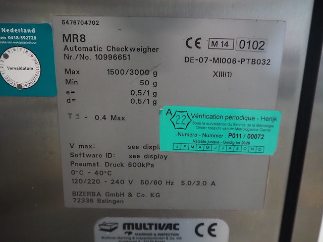Multivac / bizerba - afbeelding 17 van  24