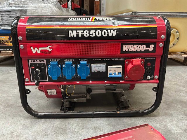 Munich tools mt8500w noodstroomaggregaat - afbeelding 2 van  6