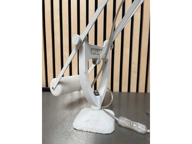Muno design bureaulamp, architectenlamp wit - afbeelding 4 van  7