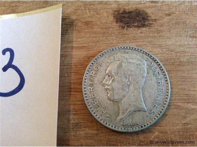 Munt 20fr 1934 - afbeelding 2 van  2