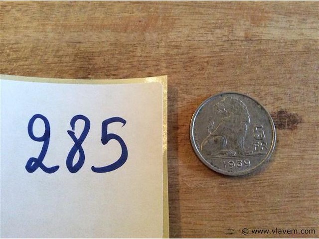 Munt 5fr 1939 - afbeelding 1 van  2