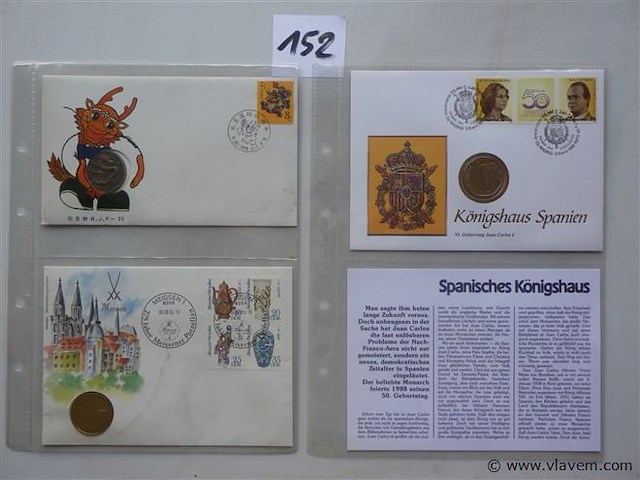 Munt en envelop/postzegel - afbeelding 1 van  4