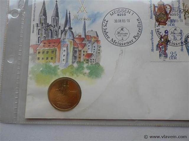 Munt en envelop/postzegel - afbeelding 3 van  4