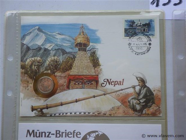 Munt en envelop/postzegel - afbeelding 2 van  4