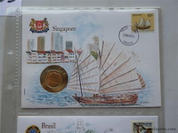 Munt en envelop/postzegel - afbeelding 3 van  4