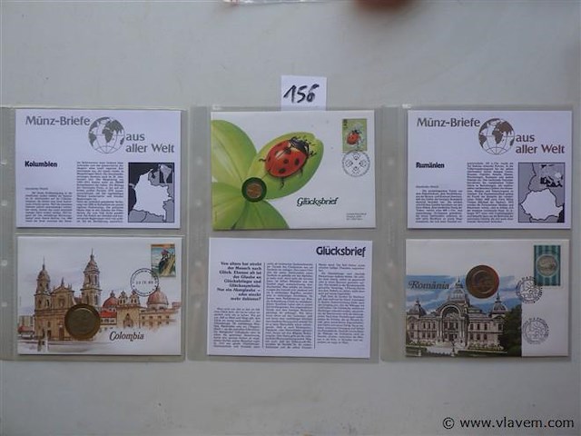 Munt en envelop/postzegel - afbeelding 1 van  4