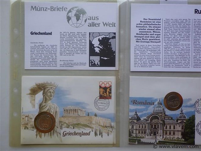Munt en envelop/postzegel - afbeelding 2 van  3