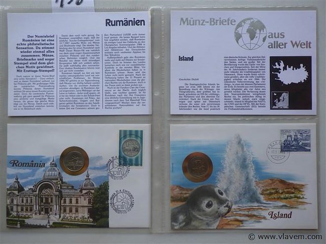 Munt en envelop/postzegel - afbeelding 3 van  3