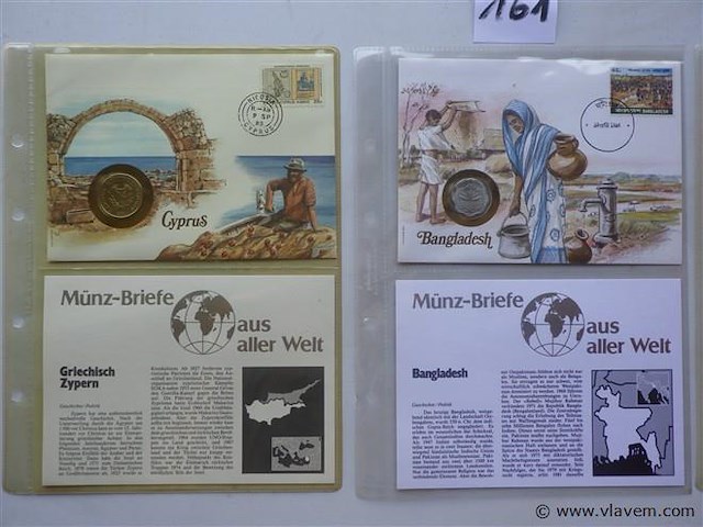Munt en envelop/postzegel - afbeelding 2 van  3