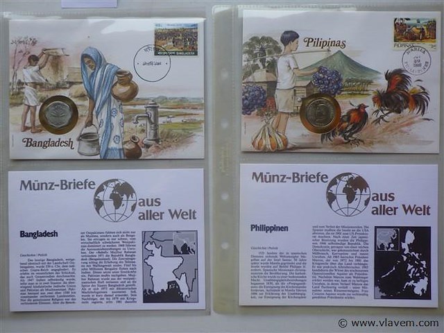 Munt en envelop/postzegel - afbeelding 3 van  3