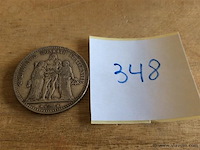 Munt frankrijk 5fr 1875. ag - afbeelding 1 van  2