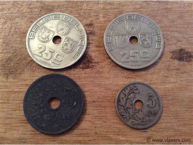 Munten 5-50 centiem 4stuks - afbeelding 3 van  3