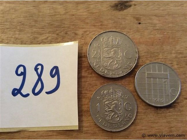 Munten nederland 3stuks - afbeelding 1 van  2
