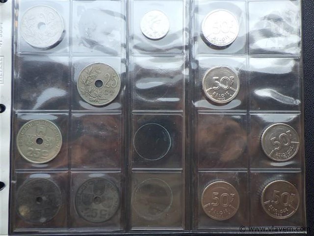 Muntenalbum met belgische munten - afbeelding 7 van  9