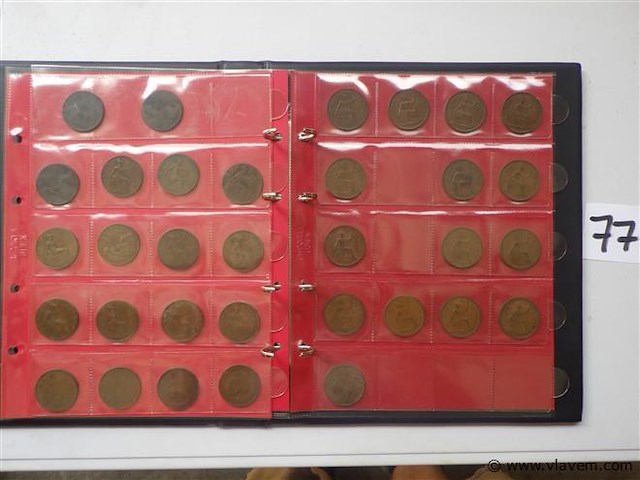 Muntenalbum met britse penny's oa victoria - afbeelding 2 van  8