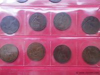 Muntenalbum met britse penny's oa victoria - afbeelding 4 van  8