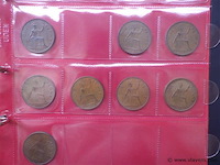 Muntenalbum met britse penny's oa victoria - afbeelding 7 van  8