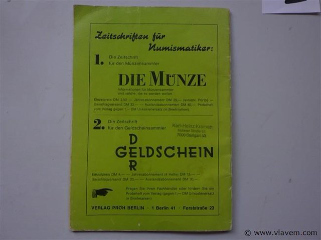 Muntenboek munten in porselein, … duits - afbeelding 3 van  3