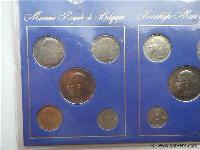 Muntenset - belgië 1975 vlaams-nederlands - afbeelding 3 van  5