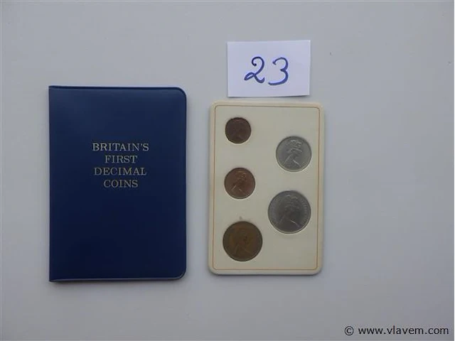 Muntenset - britains's first decimal coins - afbeelding 3 van  5