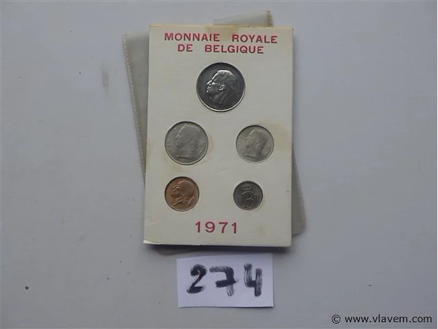 Muntenset belgië 1971. - afbeelding 1 van  4