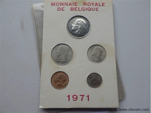 Muntenset belgië 1971. - afbeelding 2 van  4