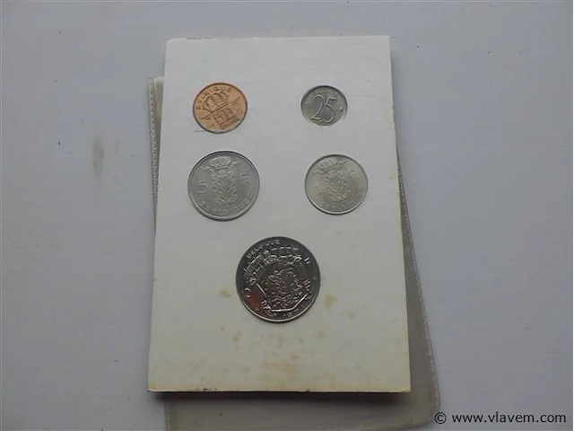 Muntenset belgië 1971. - afbeelding 3 van  4