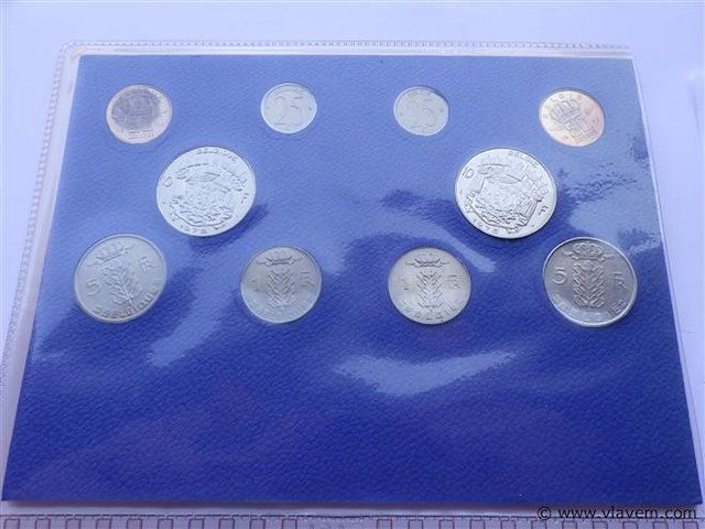 Muntenset belgië 1975. - afbeelding 4 van  5