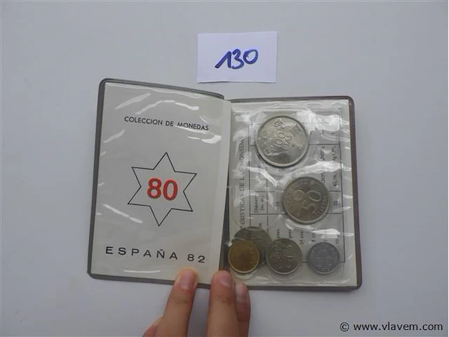 Muntenset espana 1982 mundial de futbol nr 80 - afbeelding 2 van  5
