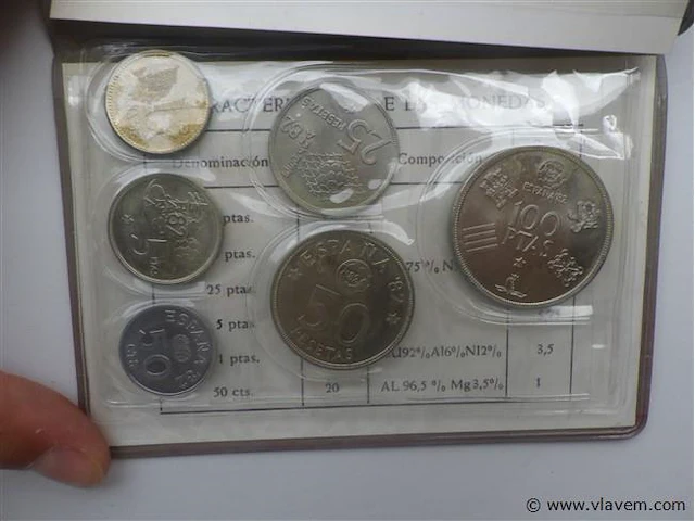 Muntenset espana 1982 mundial de futbol nr 80 - afbeelding 5 van  5