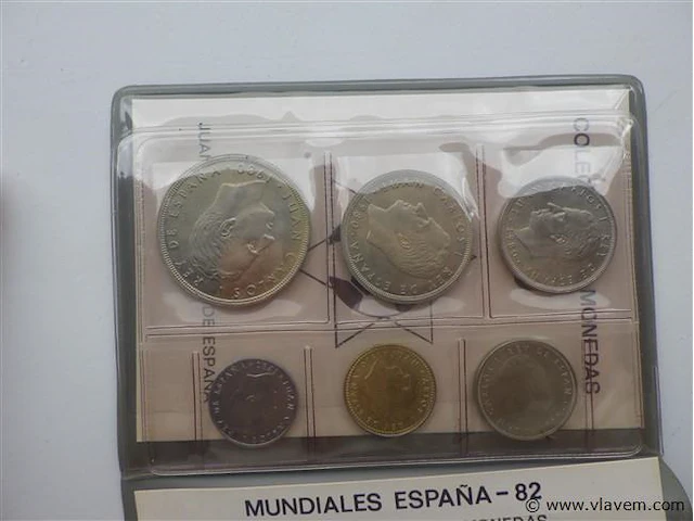 Muntenset espana 1982 mundial juan carlos - afbeelding 5 van  5