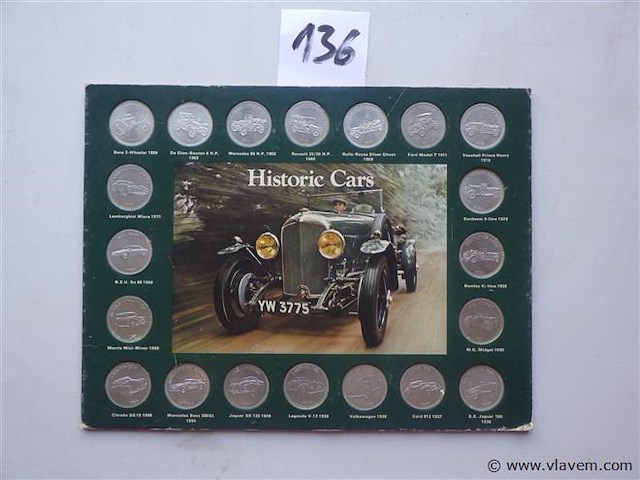 Muntenset historic cars shell - afbeelding 1 van  3