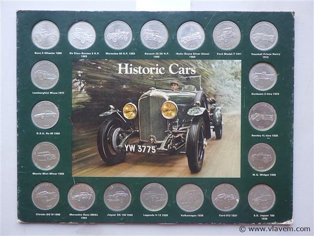 Muntenset historic cars shell - afbeelding 2 van  3