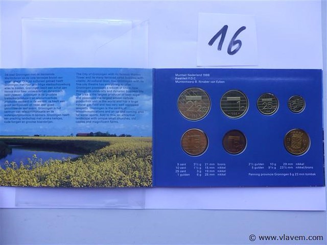 Muntenset nederland 1988. - afbeelding 2 van  6