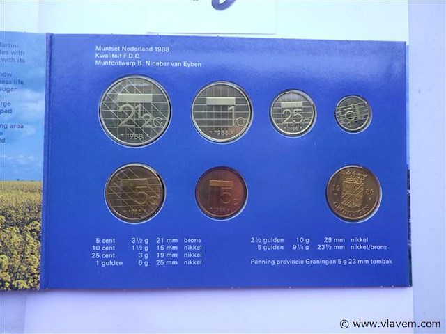 Muntenset nederland 1988. - afbeelding 3 van  6