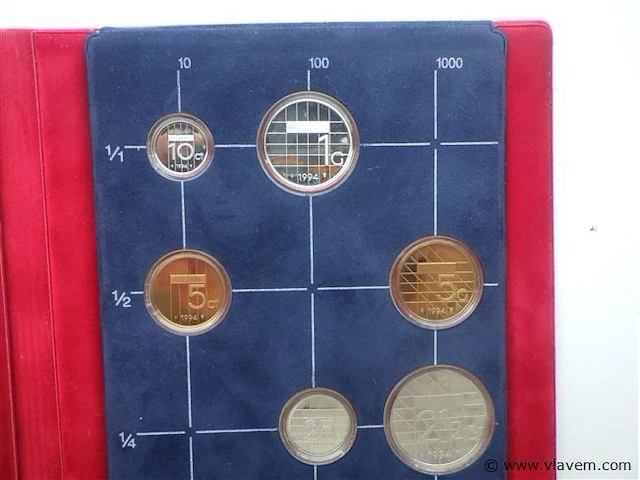 Muntenset nederland 1994 - afbeelding 3 van  5